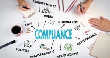 Compliance Concept. The meeting at the white office table